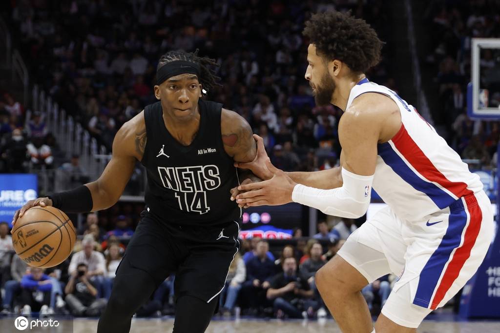 小波特缺阵杜伦21+10 篮网惨败活塞53分